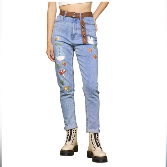 Her Universe Studio Ghili My Neighbor Totoro Denim Jeans - Picture 1 of 11